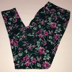 LuLaRoe TC leggings floral print